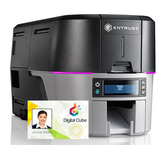 DS3 Entrust ID Card Printer with Tactile Impression