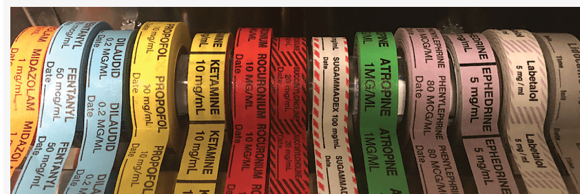 colour labels for patients