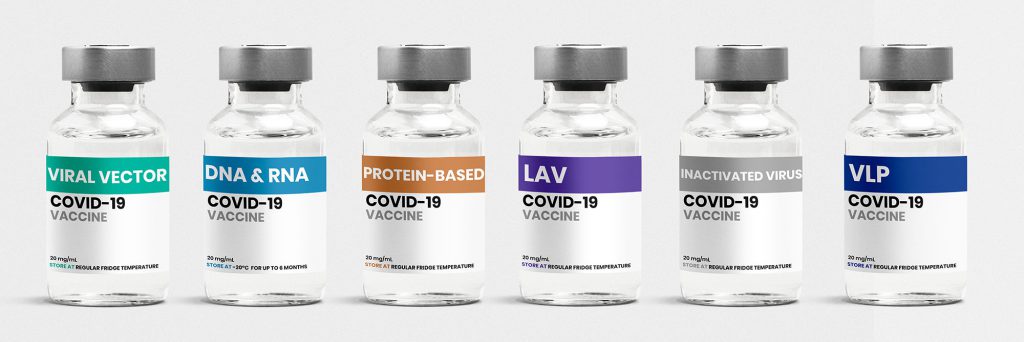 Covid Vaccines with the labels